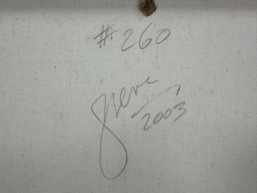 Gerrit Greve (1948-2024, Cardiff by the Sea, CA) Original Acrylic Painting On Canvas Titled 'Abstract Color Field In Manner Of Mark Rothko #260' 2003 Signed Verso 16' X 20' Estimate $320 - $400 [Photo 5]