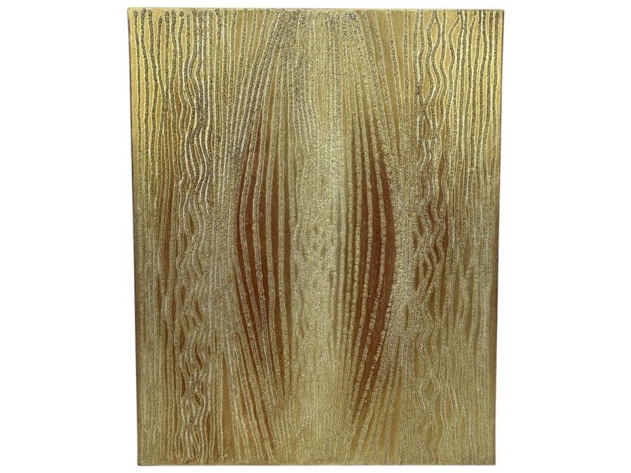 Gerrit Greve (1948-2024, Cardiff by the Sea, CA) Original Acrylic Sand Painting On Canvas 2006 Signed Verso 16' X 20' Estimate $320 - $400 [Photo 1]