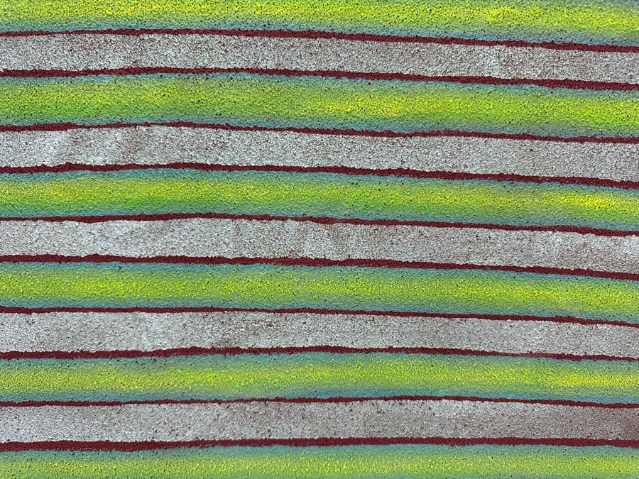 Gerrit Greve (1948-2024, Cardiff by the Sea, CA) Original Acrylic Sand Painting On Canvas Titled 'Fabric 03' 2014 Signed Verso 20' X 16' Estimate $320 - $400 [Photo 3]