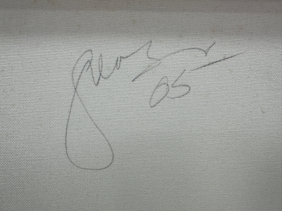 Gerrit Greve (1948-2024, Cardiff by the Sea, CA) Original Acrylic Painting On Canvas Titled 'Abstract Color Field In Manner Of Mark Rothko' 2005 Signed Verso 16' X 20' Estimate $320 - $400 [Photo 6]