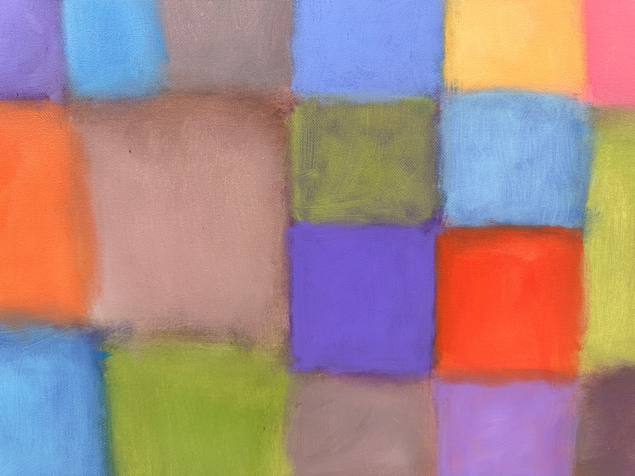 Gerrit Greve (1948-2024, Cardiff by the Sea, CA) Original Acrylic Painting On Canvas Titled '#282' Signed Verso 16' X 20' Estimate $320 - $400 [Photo 2]