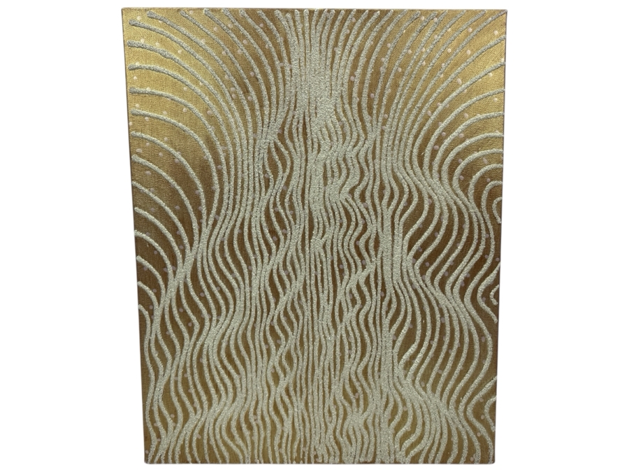 Gerrit Greve (1948-2024, Cardiff by the Sea, CA) Original Acrylic Sand Painting On Canvas 2006 Signed Verso 16' X 20' Estimate $320 - $400 [Photo 1]