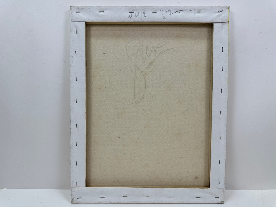 Gerrit Greve (1948-2024, Cardiff by the Sea, CA) Original Acrylic Painting On Canvas Titled 'Abstract Color Field In Manner Of Mark Rothko #418' Signed Verso 16' X 20' Estimate $320 - $400 [Photo 4]