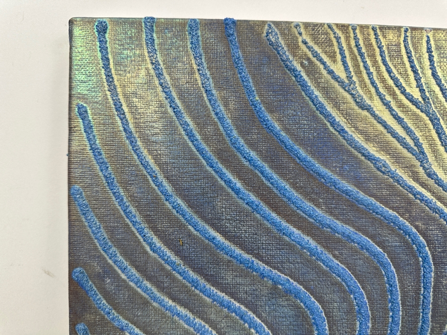 Gerrit Greve (1948-2024, Cardiff by the Sea, CA) Original Acrylic Sand Painting On Canvas 2006 Signed Verso 16' X 20' Estimate $320 - $400 [Photo 3]