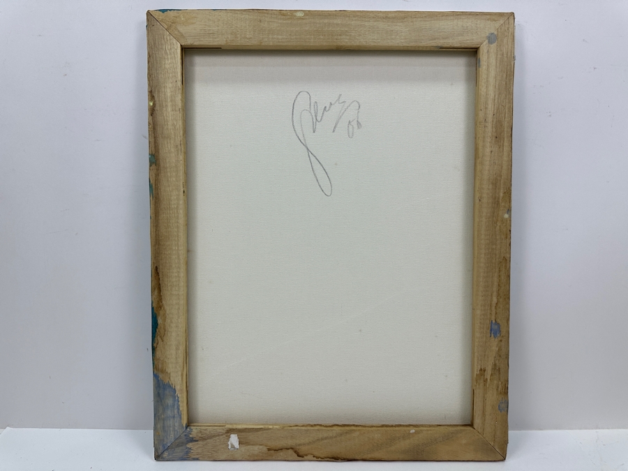 Gerrit Greve (1948-2024, Cardiff by the Sea, CA) Original Acrylic Sand Painting On Canvas 2006 Signed Verso 16' X 20' Estimate $320 - $400 [Photo 5]