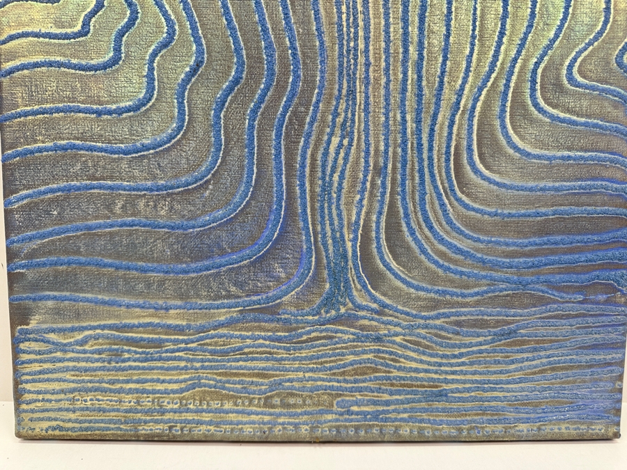 Gerrit Greve (1948-2024, Cardiff by the Sea, CA) Original Acrylic Sand Painting On Canvas 2006 Signed Verso 16' X 20' Estimate $320 - $400 [Photo 4]