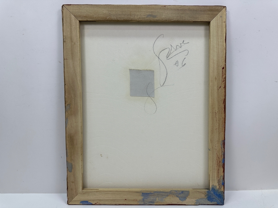 Gerrit Greve (1948-2024, Cardiff by the Sea, CA) Original Acrylic Sand Painting On Canvas 2006 Signed Verso 16' X 20' Estimate $320 - $400 [Photo 4]