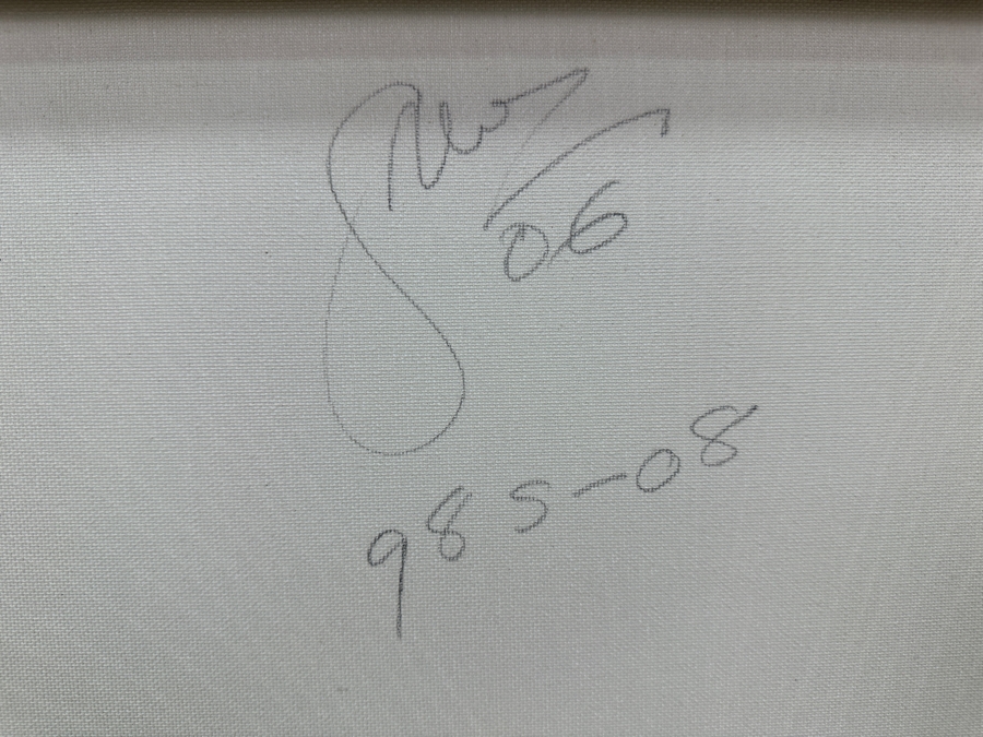 Gerrit Greve (1948-2024, Cardiff by the Sea, CA) Original Acrylic Sand Painting On Canvas 2006 Signed Verso 16' X 20' Estimate $320 - $400 [Photo 6]