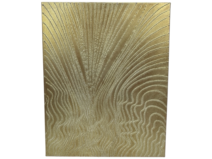 Gerrit Greve (1948-2024, Cardiff by the Sea, CA) Original Acrylic Sand Painting On Canvas 2006 Signed Verso 16' X 20' Estimate $320 - $400