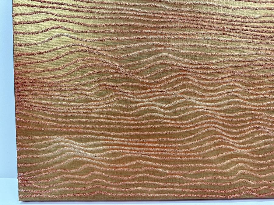 Gerrit Greve (1948-2024, Cardiff by the Sea, CA) Original Acrylic Sand Painting On Canvas 2006 Signed Verso 16' X 20' Estimate $320 - $400 [Photo 2]