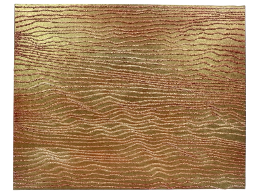 Gerrit Greve (1948-2024, Cardiff by the Sea, CA) Original Acrylic Sand Painting On Canvas 2006 Signed Verso 16' X 20' Estimate $320 - $400
