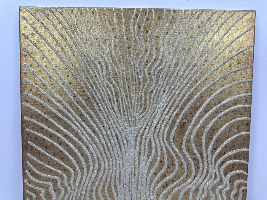 Gerrit Greve (1948-2024, Cardiff by the Sea, CA) Original Acrylic Sand Painting On Canvas 2006 Signed Verso 16' X 20' Estimate $320 - $400 [Photo 2]