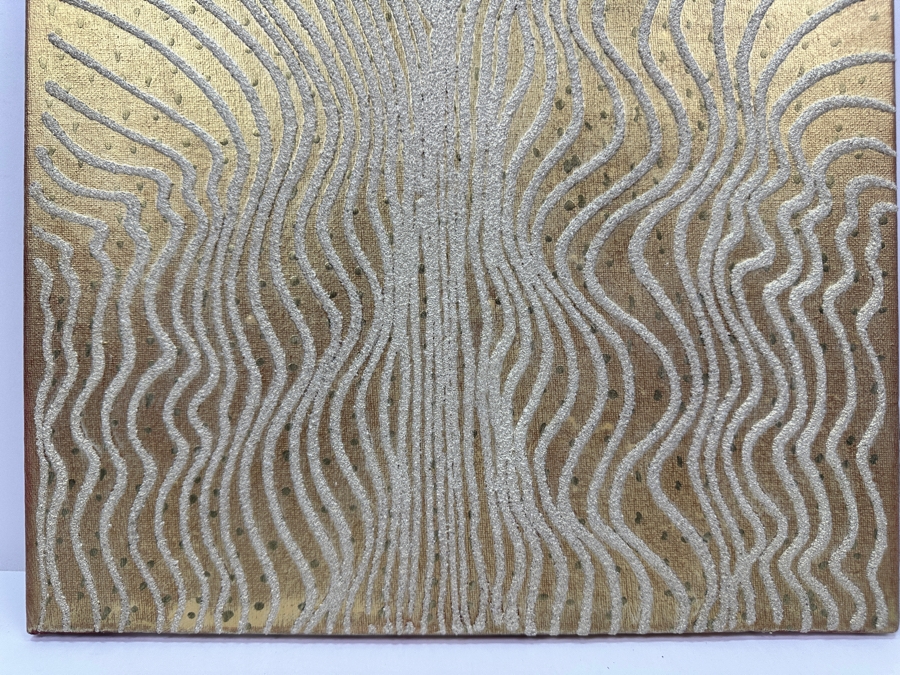 Gerrit Greve (1948-2024, Cardiff by the Sea, CA) Original Acrylic Sand Painting On Canvas 2006 Signed Verso 16' X 20' Estimate $320 - $400 [Photo 4]