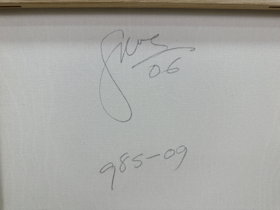 Gerrit Greve (1948-2024, Cardiff by the Sea, CA) Original Acrylic Sand Painting On Canvas 2006 Signed Verso 16' X 20' Estimate $320 - $400 [Photo 6]