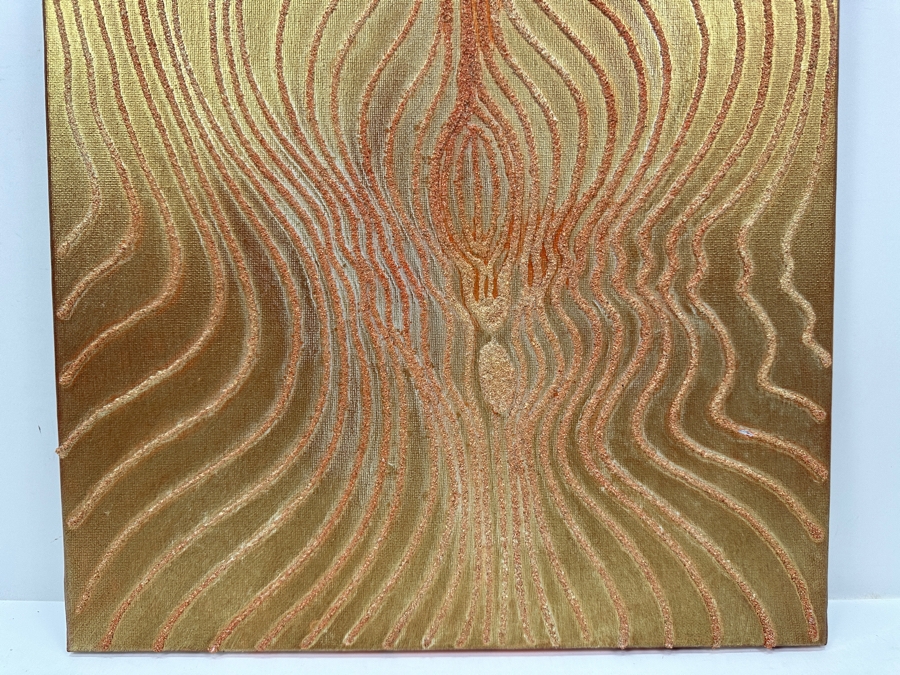 Gerrit Greve (1948-2024, Cardiff by the Sea, CA) Original Acrylic Sand Painting On Canvas 2006 Signed Verso 16' X 20' Estimate $320 - $400 [Photo 4]