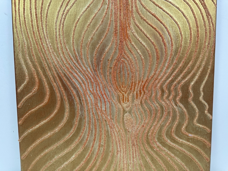 Gerrit Greve (1948-2024, Cardiff by the Sea, CA) Original Acrylic Sand Painting On Canvas 2006 Signed Verso 16' X 20' Estimate $320 - $400 [Photo 2]