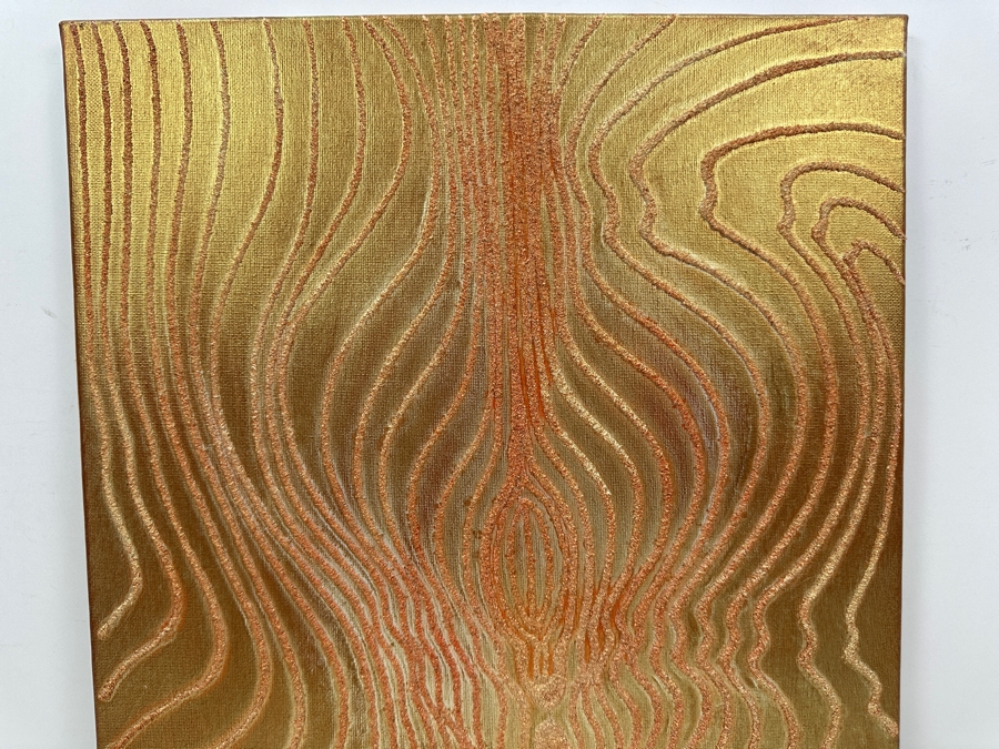 Gerrit Greve (1948-2024, Cardiff by the Sea, CA) Original Acrylic Sand Painting On Canvas 2006 Signed Verso 16' X 20' Estimate $320 - $400 [Photo 3]