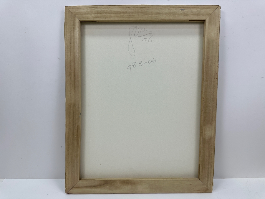 Gerrit Greve (1948-2024, Cardiff by the Sea, CA) Original Acrylic Sand Painting On Canvas 2006 Signed Verso 16' X 20' Estimate $320 - $400 [Photo 5]