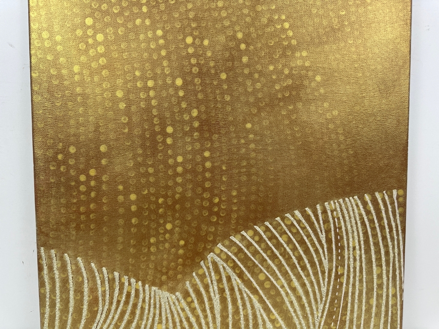 Gerrit Greve (1948-2024, Cardiff by the Sea, CA) Original Acrylic Sand Painting On Canvas 2006 Signed Verso 16' X 20' Estimate $320 - $400 [Photo 3]