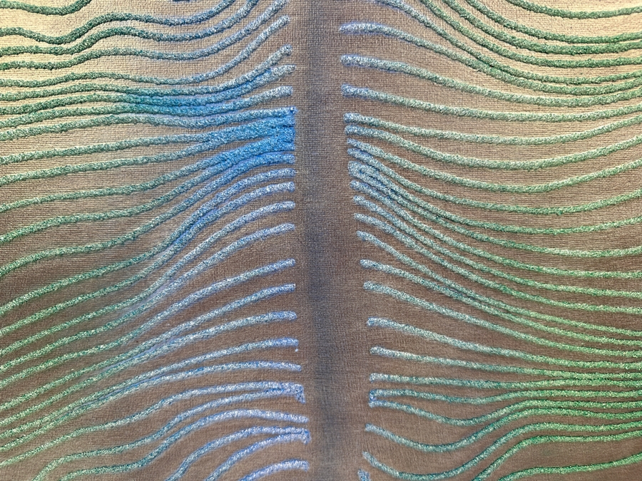 Gerrit Greve (1948-2024, Cardiff by the Sea, CA) Original Acrylic Sand Painting On Canvas 2006 Signed Verso 16' X 20' Estimate $320 - $400 [Photo 2]