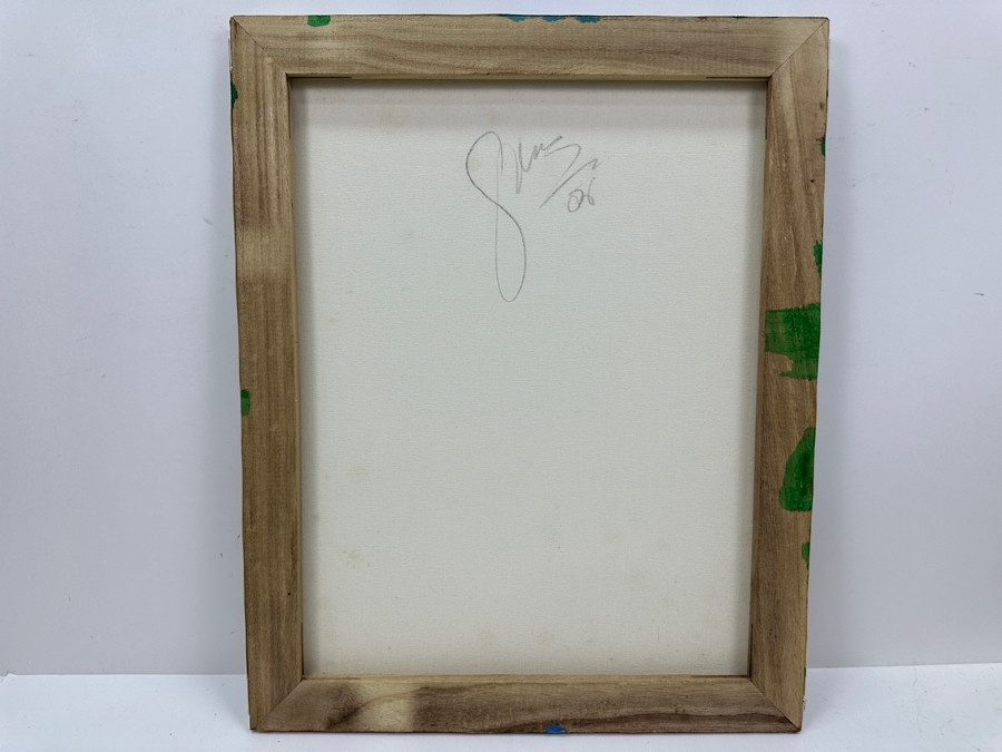 Gerrit Greve (1948-2024, Cardiff by the Sea, CA) Original Acrylic Sand Painting On Canvas 2006 Signed Verso 16' X 20' Estimate $320 - $400 [Photo 5]