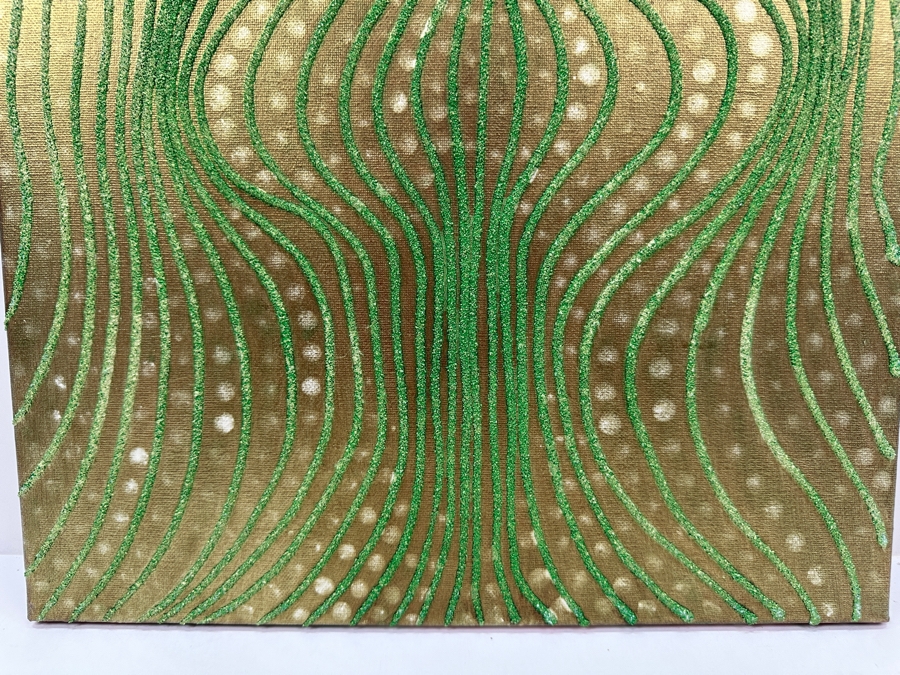 Gerrit Greve (1948-2024, Cardiff by the Sea, CA) Original Acrylic Sand Painting On Canvas 2006 Signed Verso 16' X 20' Estimate $320 - $400 [Photo 4]