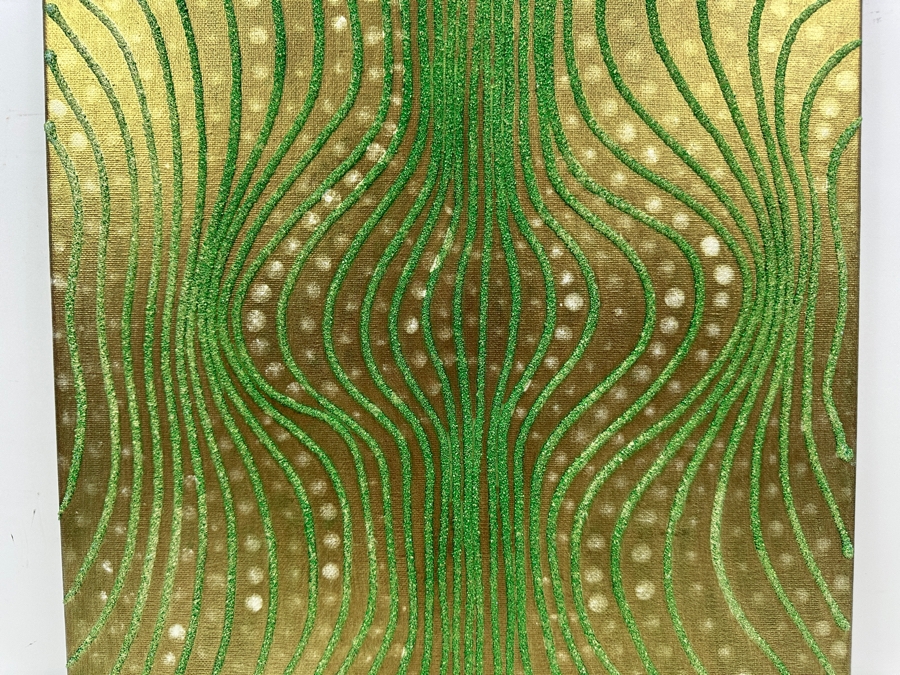 Gerrit Greve (1948-2024, Cardiff by the Sea, CA) Original Acrylic Sand Painting On Canvas 2006 Signed Verso 16' X 20' Estimate $320 - $400 [Photo 2]