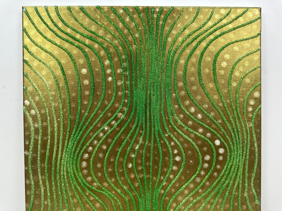 Gerrit Greve (1948-2024, Cardiff by the Sea, CA) Original Acrylic Sand Painting On Canvas 2006 Signed Verso 16' X 20' Estimate $320 - $400 [Photo 3]