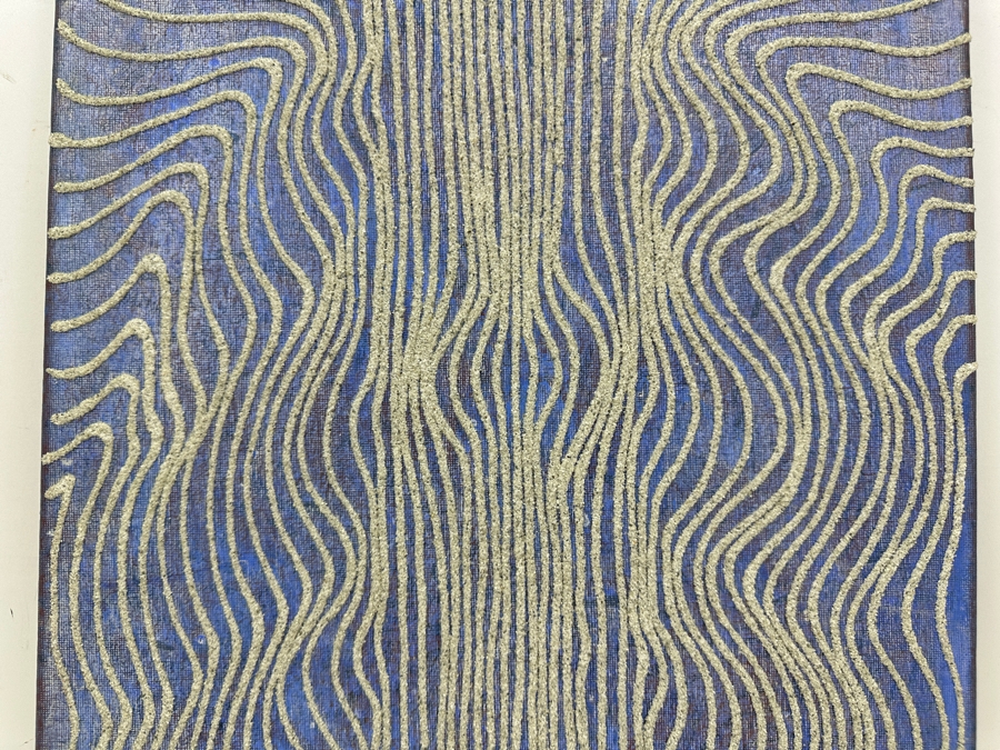 Gerrit Greve (1948-2024, Cardiff by the Sea, CA) Original Acrylic Sand Painting On Canvas Unsigned 16' X 20' Estimate $320 - $400 [Photo 3]