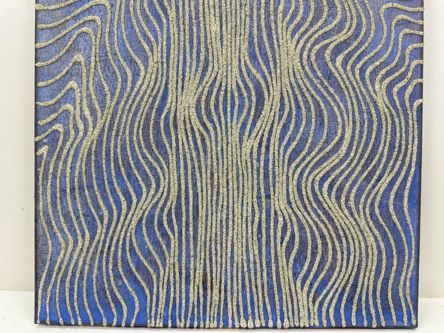 Gerrit Greve (1948-2024, Cardiff by the Sea, CA) Original Acrylic Sand Painting On Canvas Unsigned 16' X 20' Estimate $320 - $400 [Photo 4]