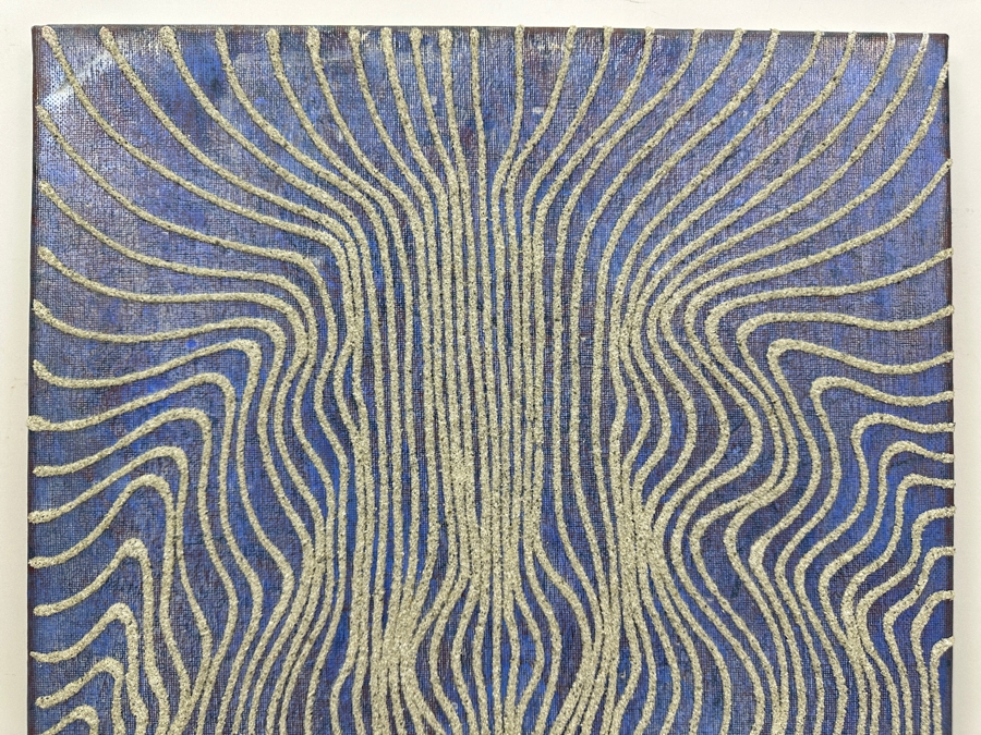 Gerrit Greve (1948-2024, Cardiff by the Sea, CA) Original Acrylic Sand Painting On Canvas Unsigned 16' X 20' Estimate $320 - $400 [Photo 2]