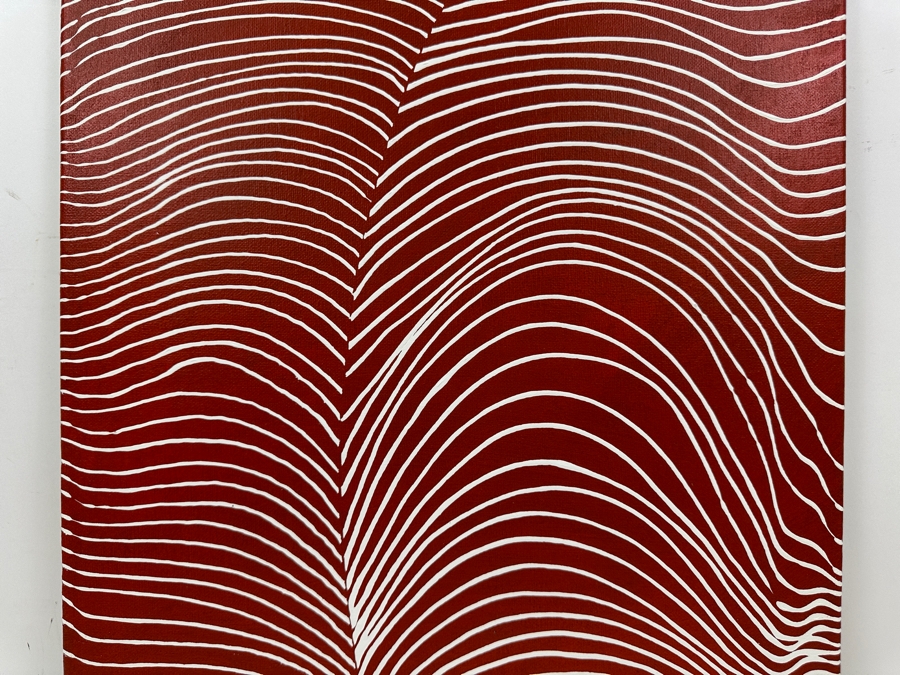 Gerrit Greve (1948-2024, Cardiff by the Sea, CA) Original Acrylic Painting On Canvas Titled 'Dreaming 62' 2006 Signed Verso 16' X 20' Estimate $320 - $400 [Photo 3]