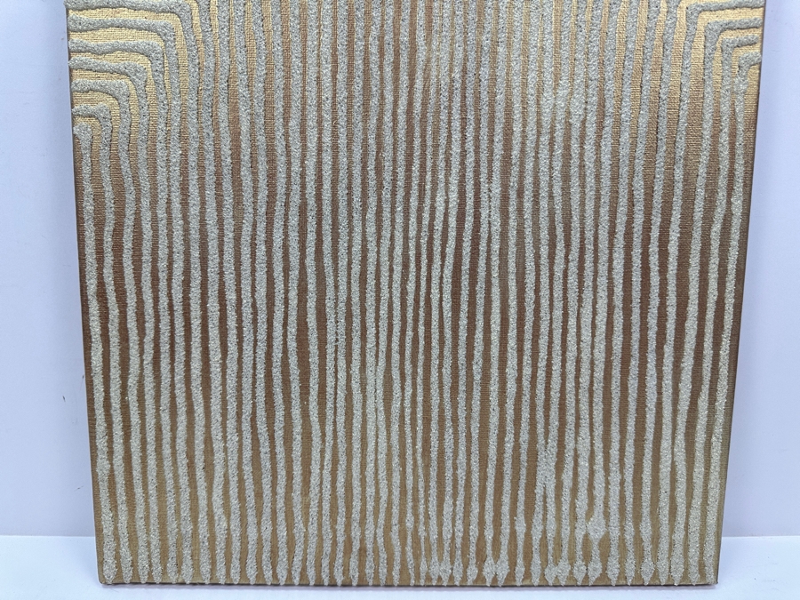 Gerrit Greve (1948-2024, Cardiff by the Sea, CA) Original Acrylic Sand Painting On Canvas Titled 'Dreaming 64' 2006 Signed Verso 16' X 20' Estimate $320 - $400 [Photo 3]