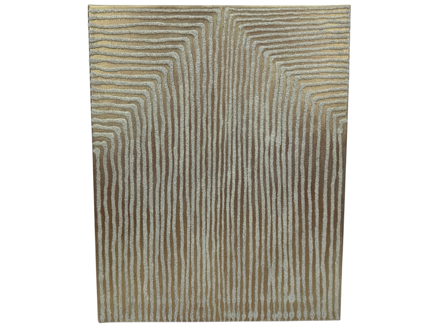 Gerrit Greve (1948-2024, Cardiff by the Sea, CA) Original Acrylic Sand Painting On Canvas Titled 'Dreaming 64' 2006 Signed Verso 16' X 20' Estimate $320 - $400 [Photo 1]