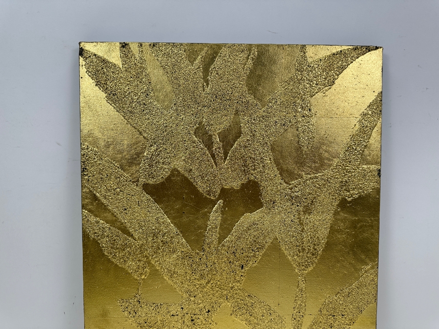 Gerrit Greve (1948-2024, Cardiff by the Sea, CA) Original Acrylic Sand Painting On Canvas Titled 'Plants #10' 1999 Signed Verso 16' X 20' Estimate $320 - $400 [Photo 2]