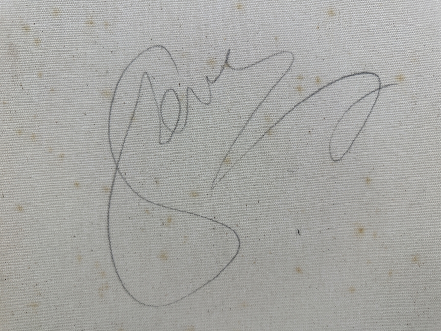 Gerrit Greve (1948-2024, Cardiff by the Sea, CA) Original Acrylic Sand Painting On Canvas Signed Verso 16' X 20' Estimate $320 - $400 [Photo 5]