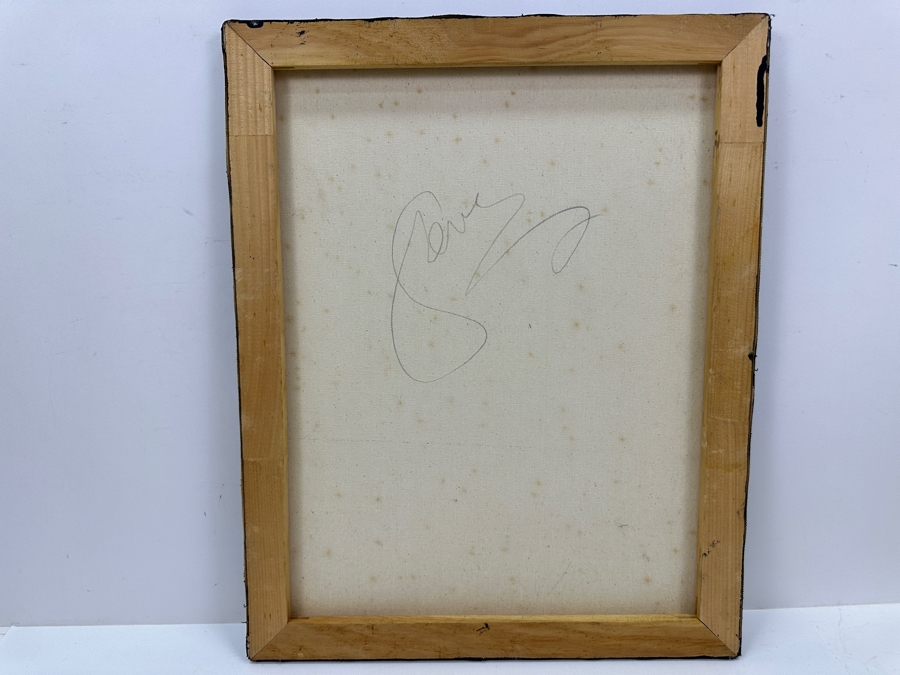 Gerrit Greve (1948-2024, Cardiff by the Sea, CA) Original Acrylic Sand Painting On Canvas Signed Verso 16' X 20' Estimate $320 - $400 [Photo 4]