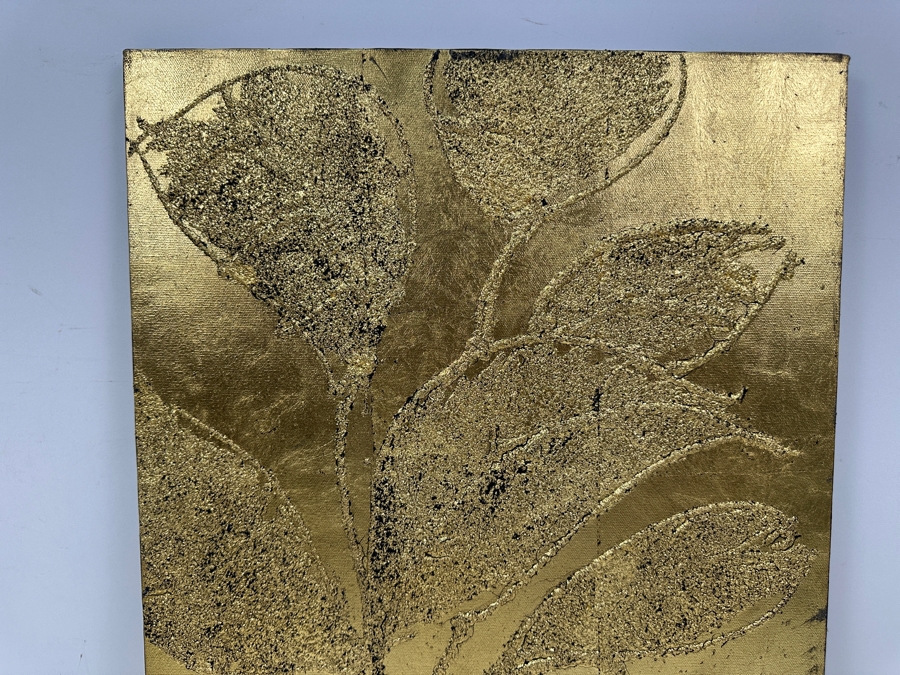 Gerrit Greve (1948-2024, Cardiff by the Sea, CA) Original Acrylic Sand Painting On Canvas Titled 'Plants #12' 1999 Signed Verso 16' X 20' Estimate $320 - $400 [Photo 3]