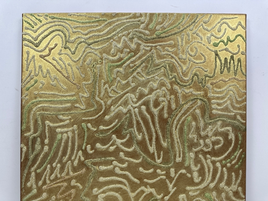 Gerrit Greve (1948-2024, Cardiff by the Sea, CA) Original Acrylic Sand Painting On Canvas 2006 Signed Verso 16' X 20' Estimate $320 - $400 [Photo 2]