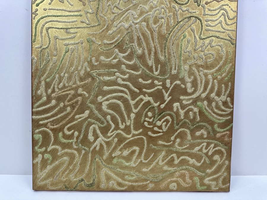 Gerrit Greve (1948-2024, Cardiff by the Sea, CA) Original Acrylic Sand Painting On Canvas 2006 Signed Verso 16' X 20' Estimate $320 - $400 [Photo 3]