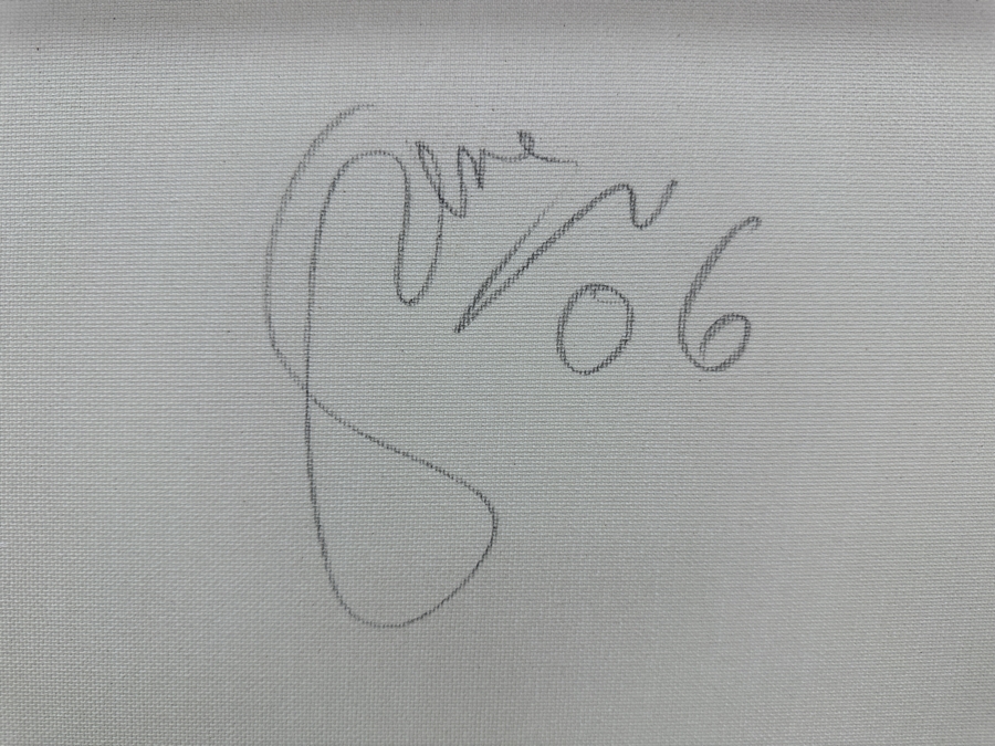 Gerrit Greve (1948-2024, Cardiff by the Sea, CA) Original Acrylic Sand Painting On Canvas 2006 Signed Verso 16' X 20' Estimate $320 - $400 [Photo 5]