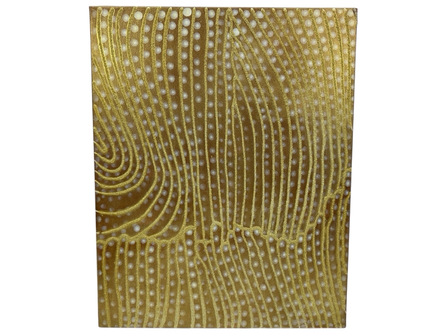 Gerrit Greve (1948-2024, Cardiff by the Sea, CA) Original Acrylic Sand Painting On Canvas 2006 Signed Verso 16' X 20' Estimate $320 - $400