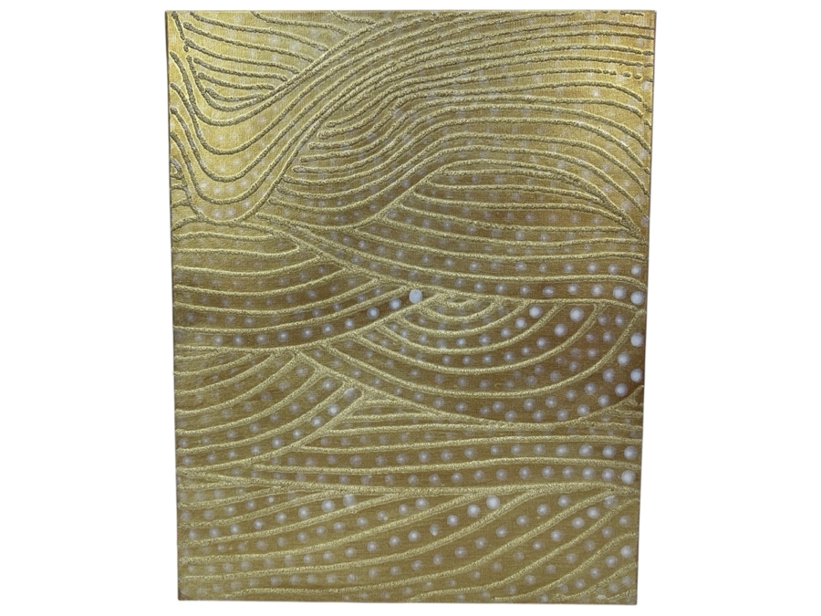 Gerrit Greve (1948-2024, Cardiff by the Sea, CA) Original Acrylic Sand Painting On Canvas 2006 Signed Verso 16' X 20' Estimate $320 - $400 [Photo 1]