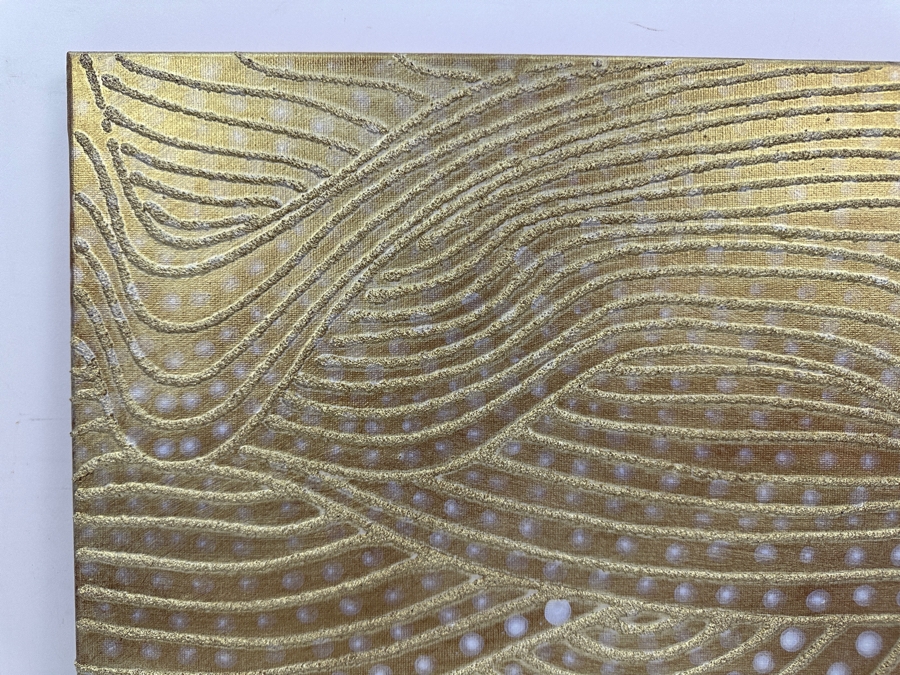 Gerrit Greve (1948-2024, Cardiff by the Sea, CA) Original Acrylic Sand Painting On Canvas 2006 Signed Verso 16' X 20' Estimate $320 - $400 [Photo 3]