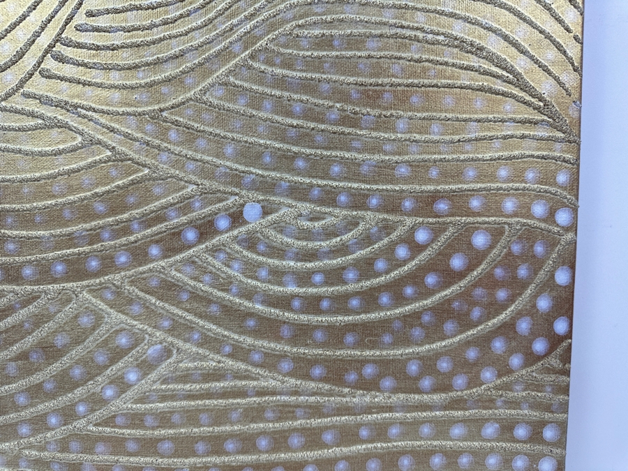 Gerrit Greve (1948-2024, Cardiff by the Sea, CA) Original Acrylic Sand Painting On Canvas 2006 Signed Verso 16' X 20' Estimate $320 - $400 [Photo 2]