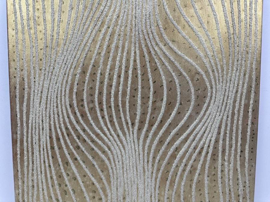 Gerrit Greve (1948-2024, Cardiff by the Sea, CA) Original Acrylic Sand Painting On Canvas 2006 Signed Verso 16' X 20' Estimate $320 - $400 [Photo 3]