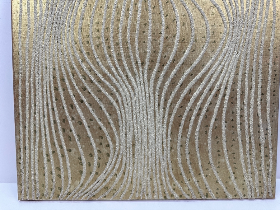 Gerrit Greve (1948-2024, Cardiff by the Sea, CA) Original Acrylic Sand Painting On Canvas 2006 Signed Verso 16' X 20' Estimate $320 - $400 [Photo 4]