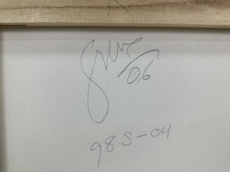 Gerrit Greve (1948-2024, Cardiff by the Sea, CA) Original Acrylic Sand Painting On Canvas 2006 Signed Verso 16' X 20' Estimate $320 - $400 [Photo 7]