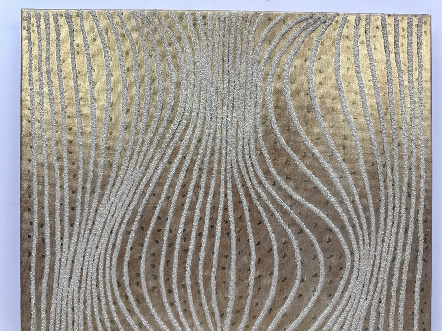 Gerrit Greve (1948-2024, Cardiff by the Sea, CA) Original Acrylic Sand Painting On Canvas 2006 Signed Verso 16' X 20' Estimate $320 - $400 [Photo 2]