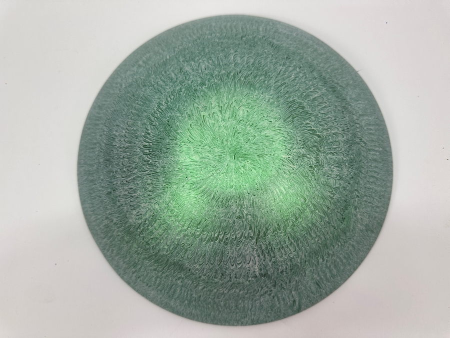 Gerrit Greve (1948-2024, Cardiff by the Sea, CA) Original Acrylic Sand Painted Vessel Bowl (These Were Coupled With His Paintings) 11.75W X 3H [Photo 7]